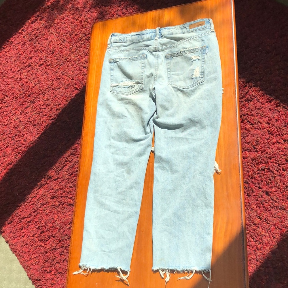 Garage Ripped Blue Jeans - Picture 2 of 4